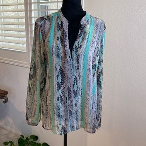 NY Collection blouse multicolored